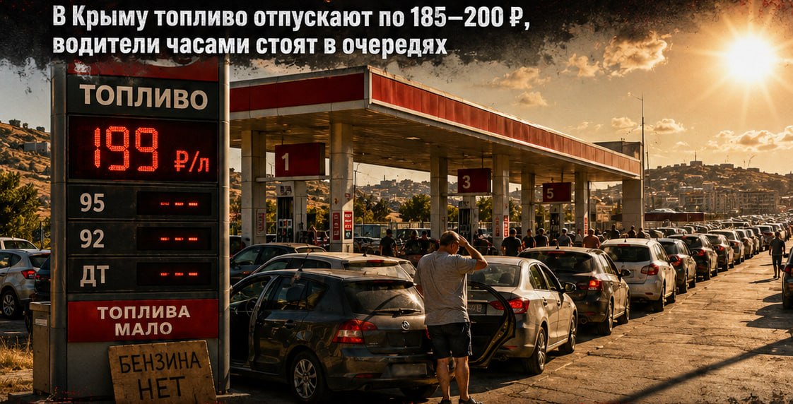 В Севастополе бензин подорожал до 199 рублей за литр, у перекупщиков — до 400